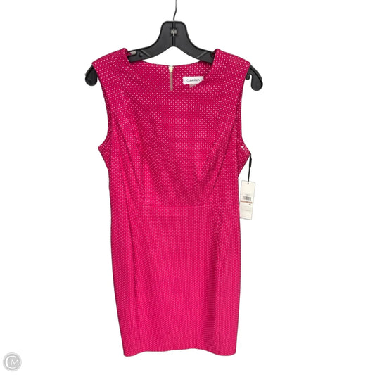 Dress Work By Calvin Klein In Pink, Size: 12