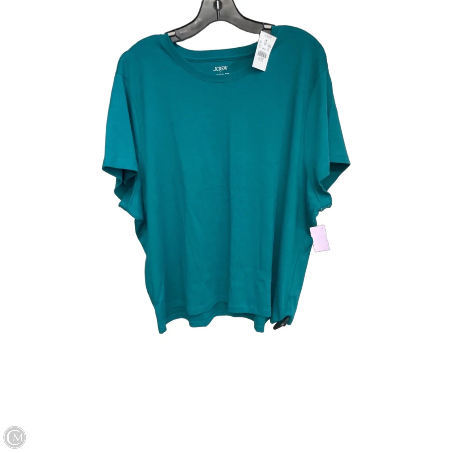 Top Short Sleeve By J. Crew In Teal, Size: 3x