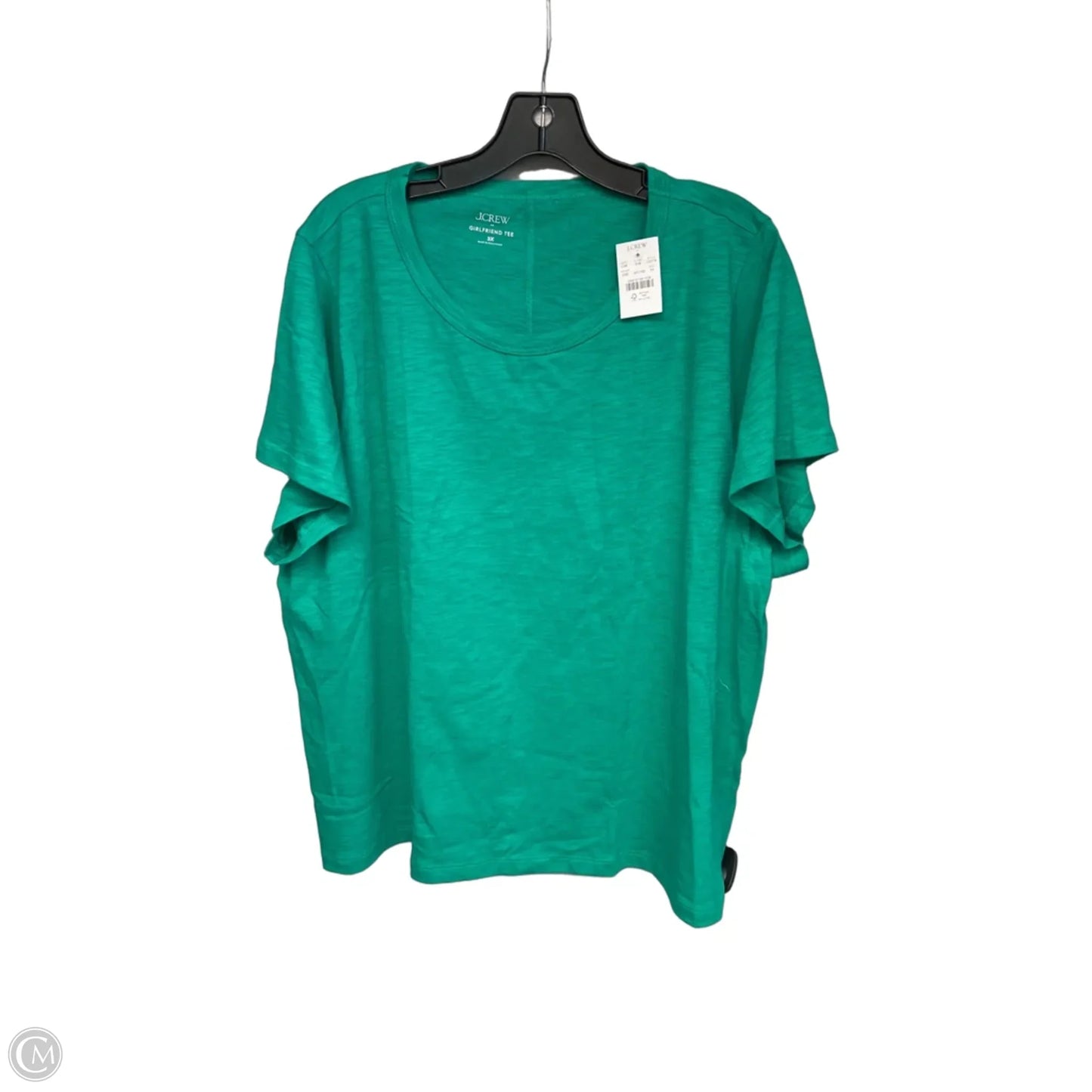 Top Short Sleeve By J. Crew In Green, Size: 3x