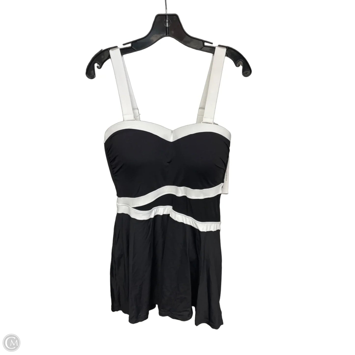 Swimsuit By Anne Cole In Black & White, Size: 18