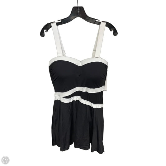 Swimsuit By Anne Cole In Black & White, Size: 18