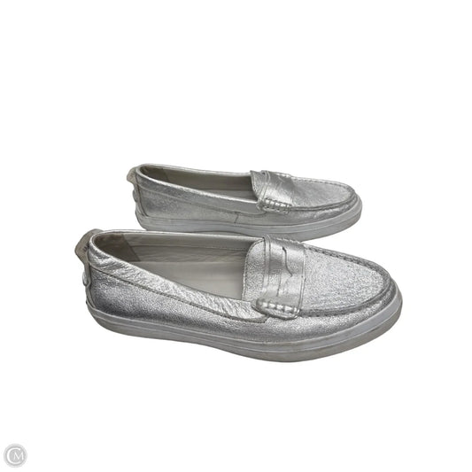 Shoes Flats By Cole-haan In Silver, Size: 9.5