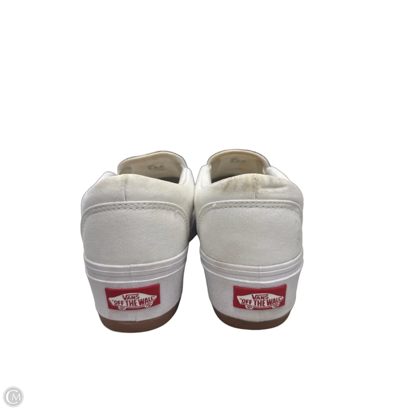 Shoes Heels Wedge By Vans In White, Size: 9
