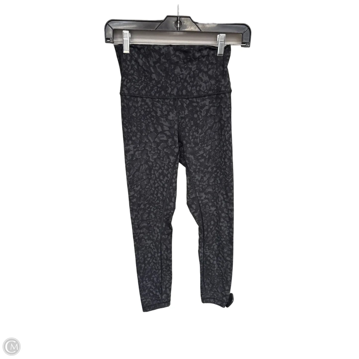 Athletic Leggings By Lululemon In Black & Grey, Size: 4