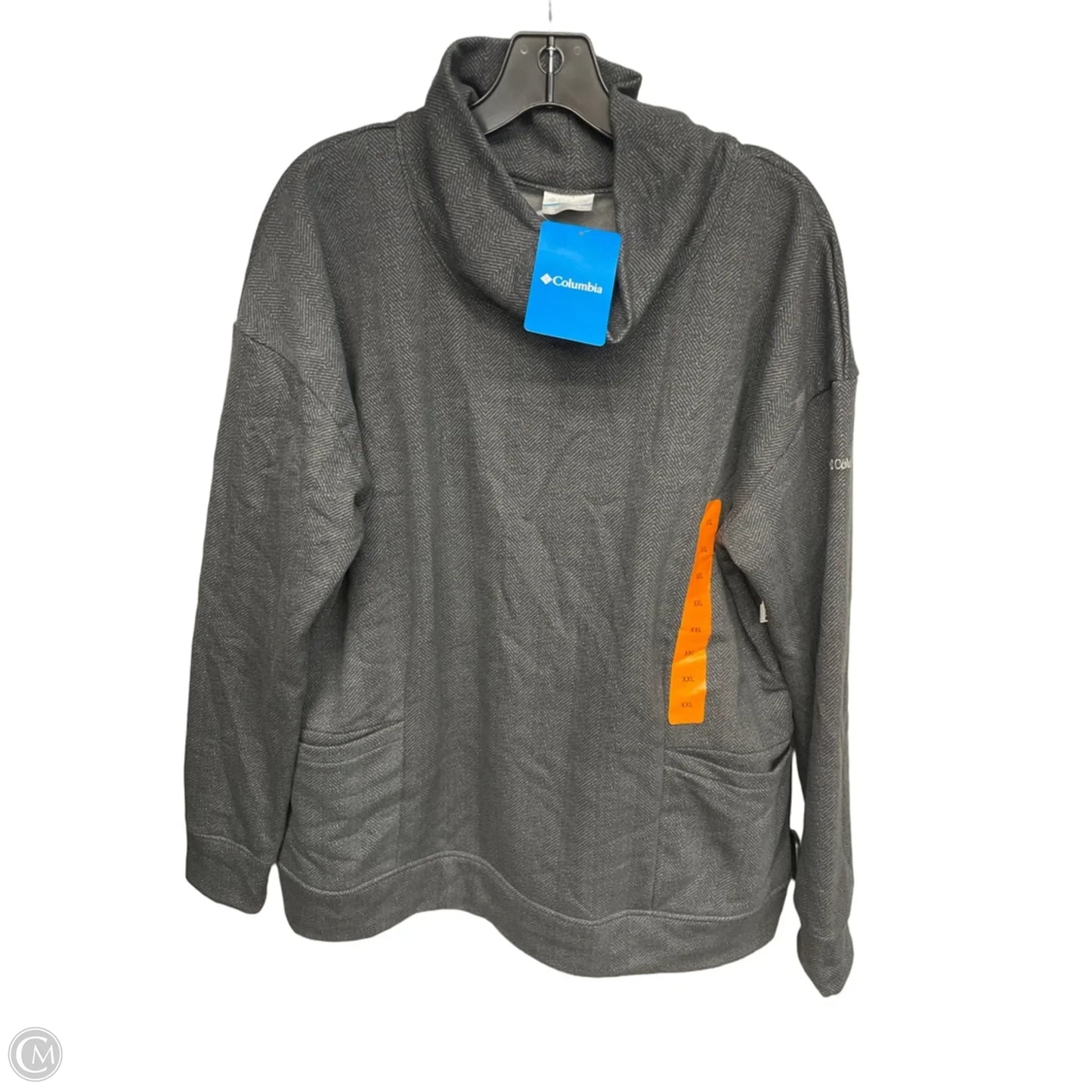 Athletic Sweatshirt Collar By Columbia In Grey, Size: Xxl