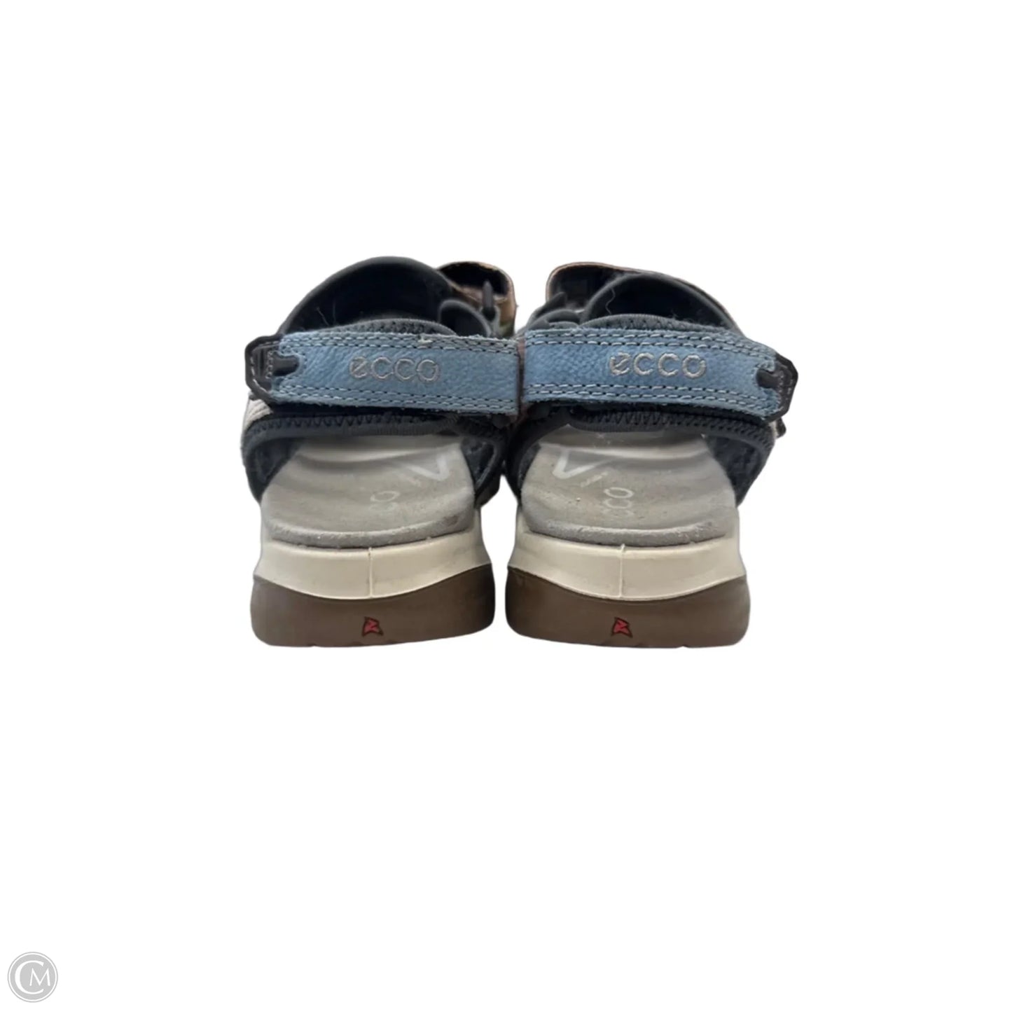Sandals Flats By Ecco In Blue & Pink, Size: