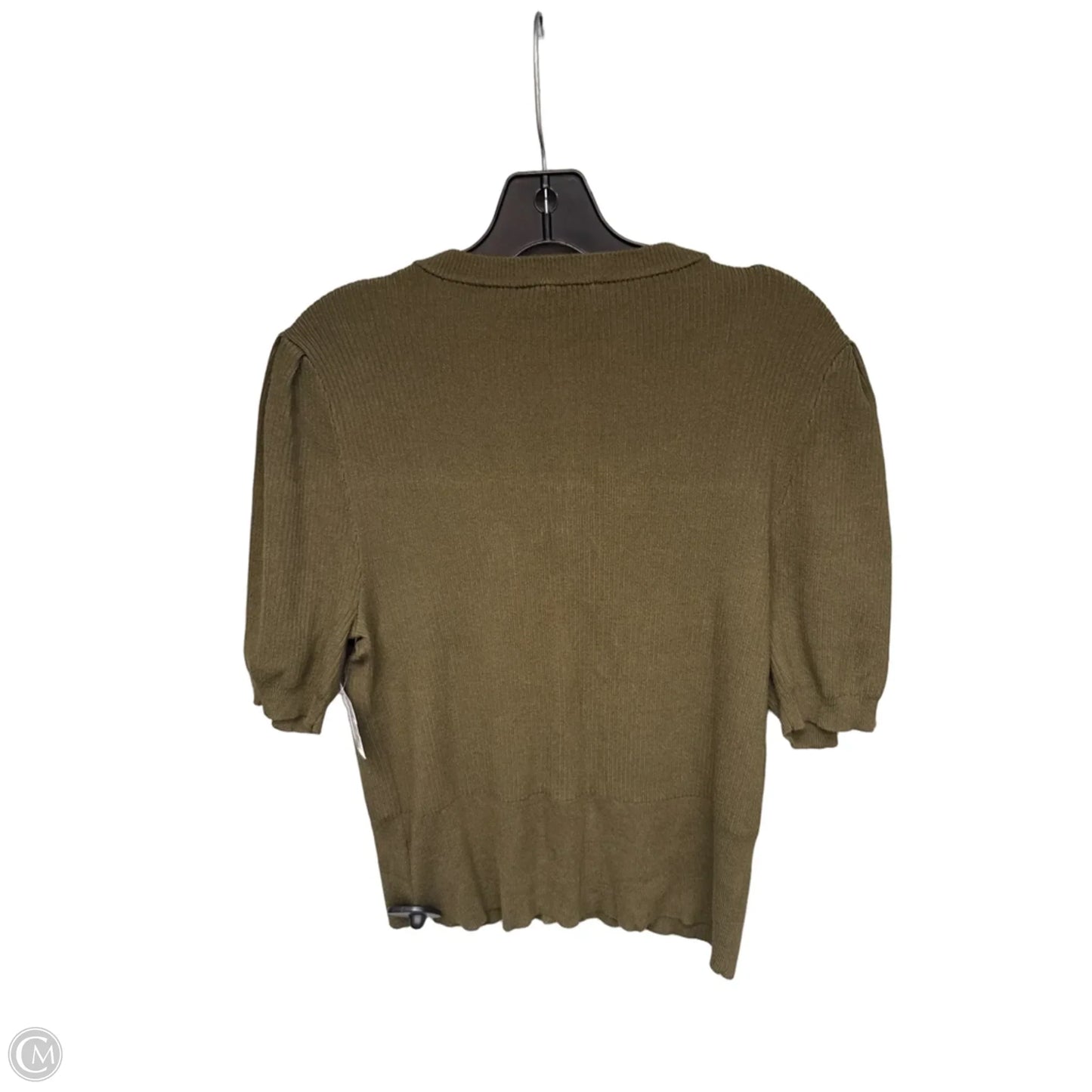 Top Short Sleeve By Marled In Green, Size: L