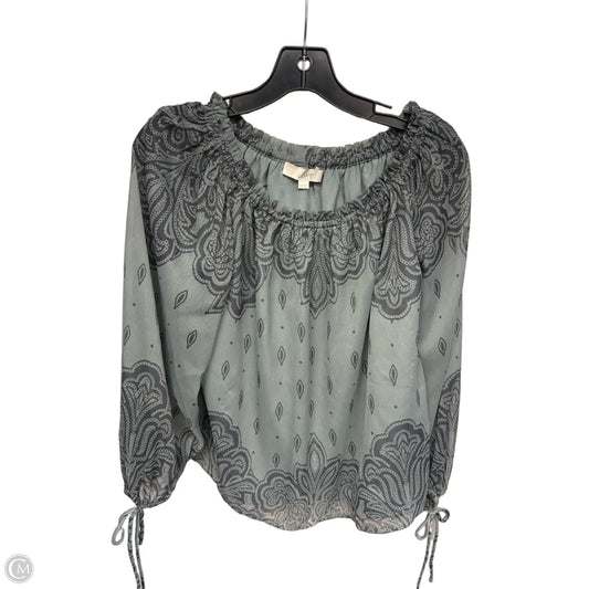 Top Long Sleeve By Loft In Green, Size: Xs