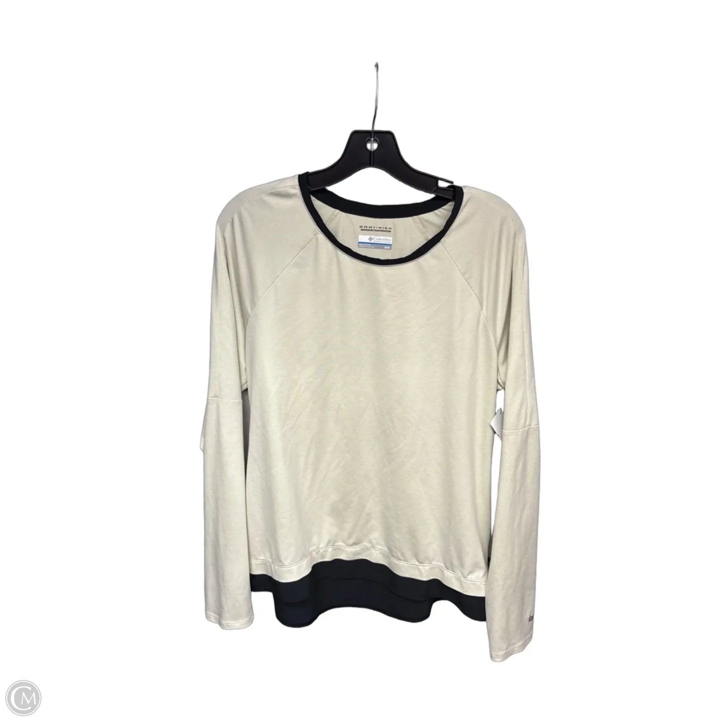 Athletic Top Long Sleeve Crewneck By Columbia In Black & Green, Size: M