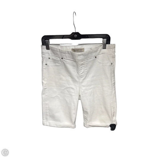Shorts By Liverpool In White Denim, Size: 6