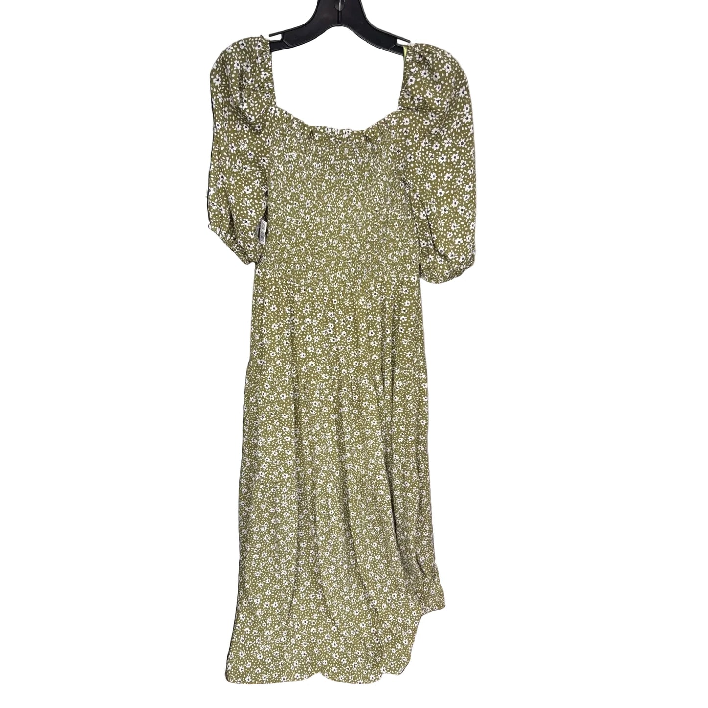 Dress Casual Maxi By Ann Taylor In Green & White, Size: 4