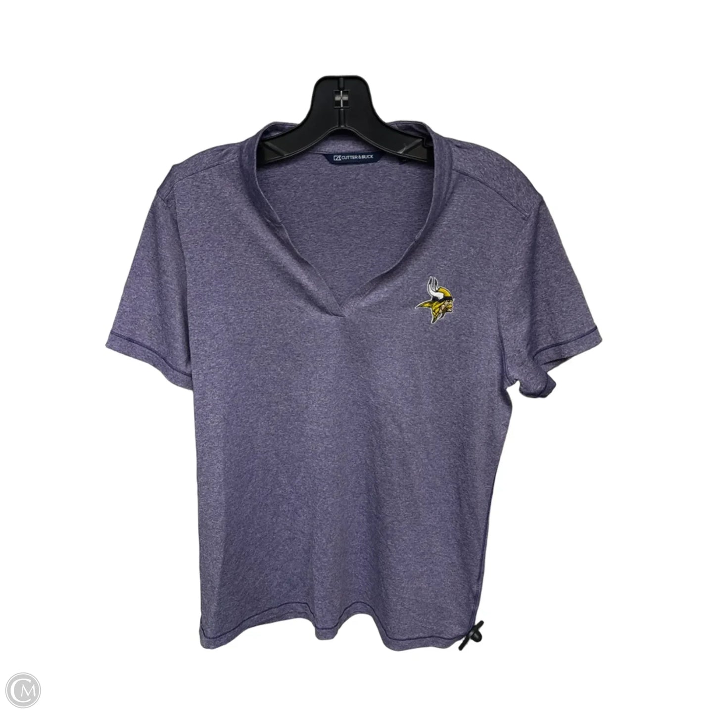 Athletic Top Short Sleeve By Cutter And Buck In Purple, Size: M