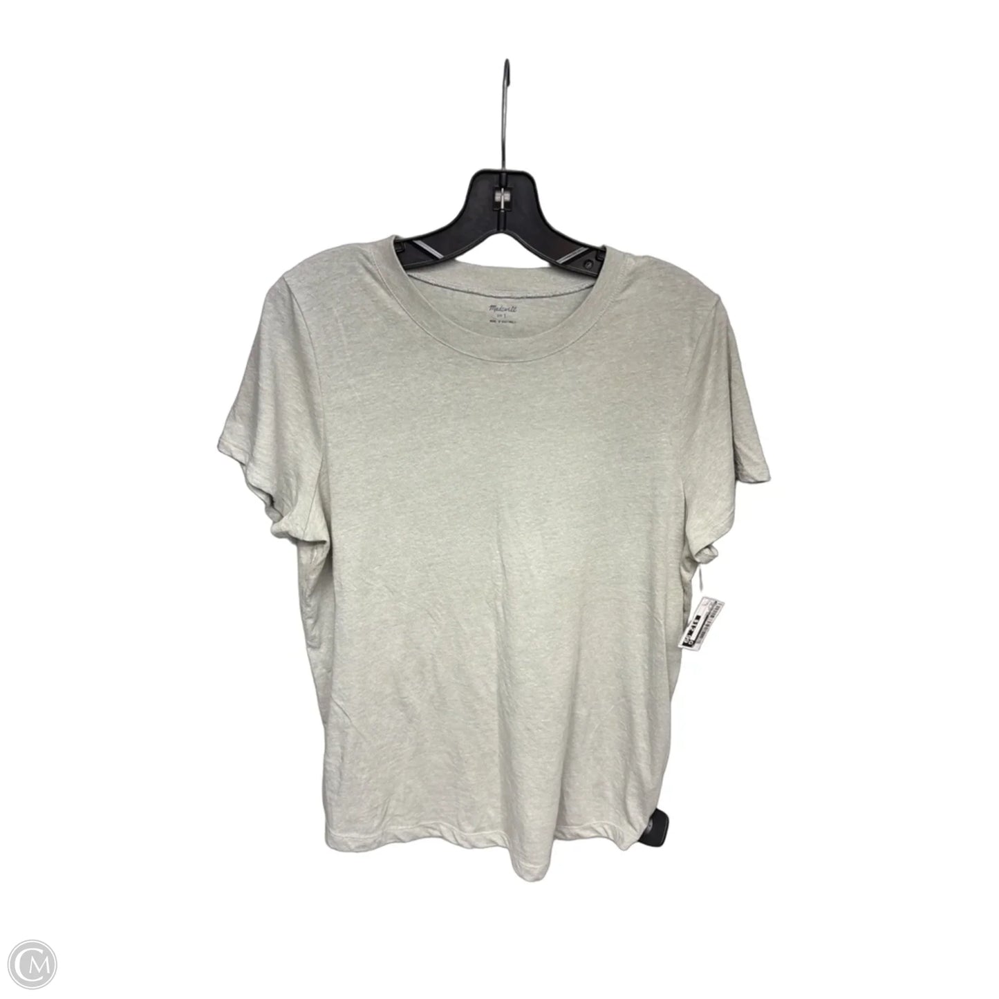 Top Short Sleeve Basic By Madewell In Green, Size: L