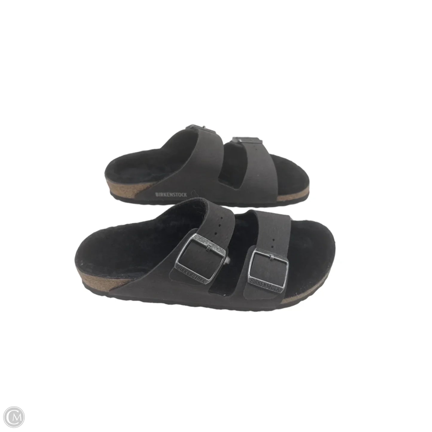 Sandals Flats By Birkenstock In Grey, Size: 9