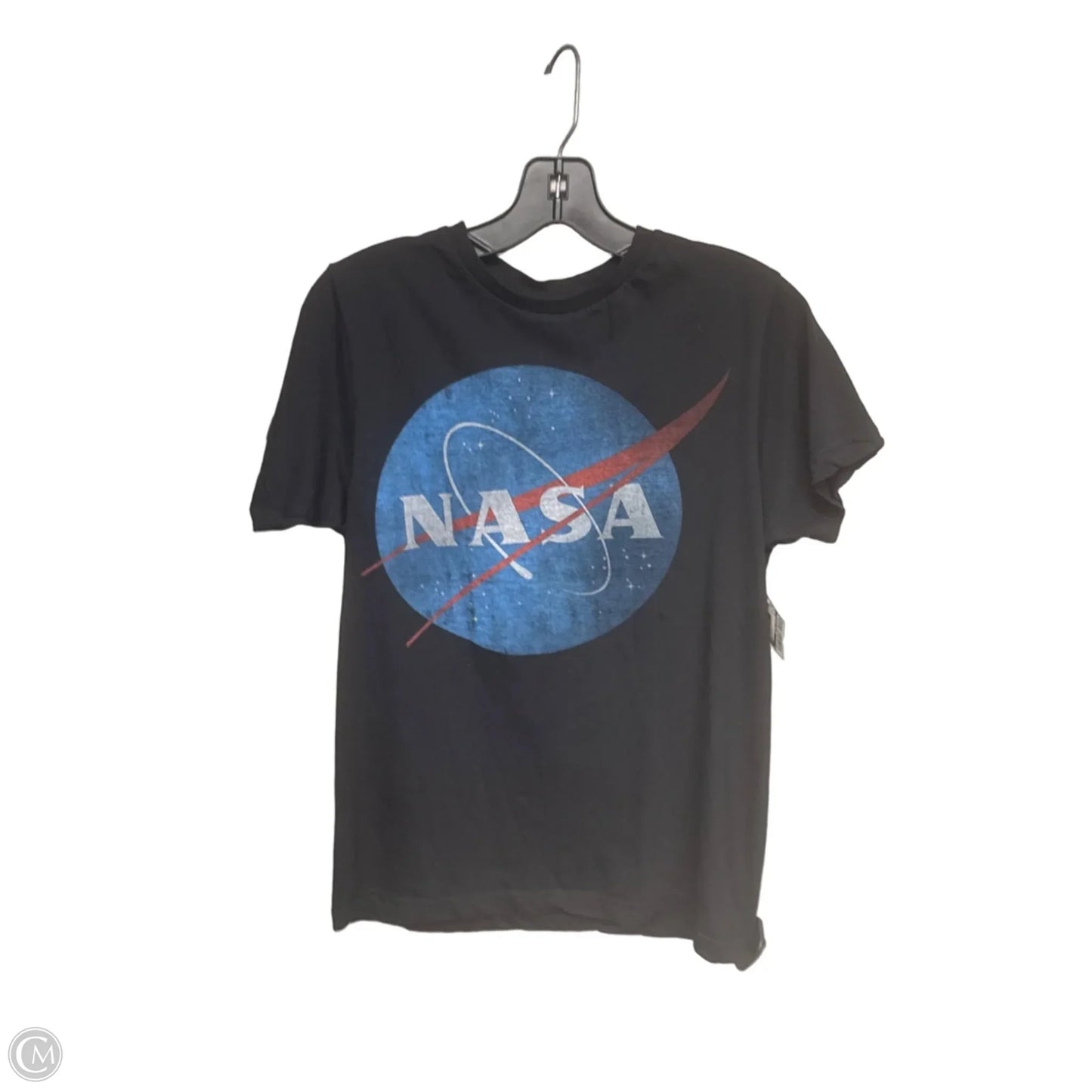 Top Short Sleeve By Clothes Mentor In Black & Blue, Size: S