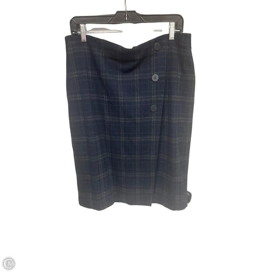 Skirt Midi By J. Jill In Plaid Pattern, Size: Mp