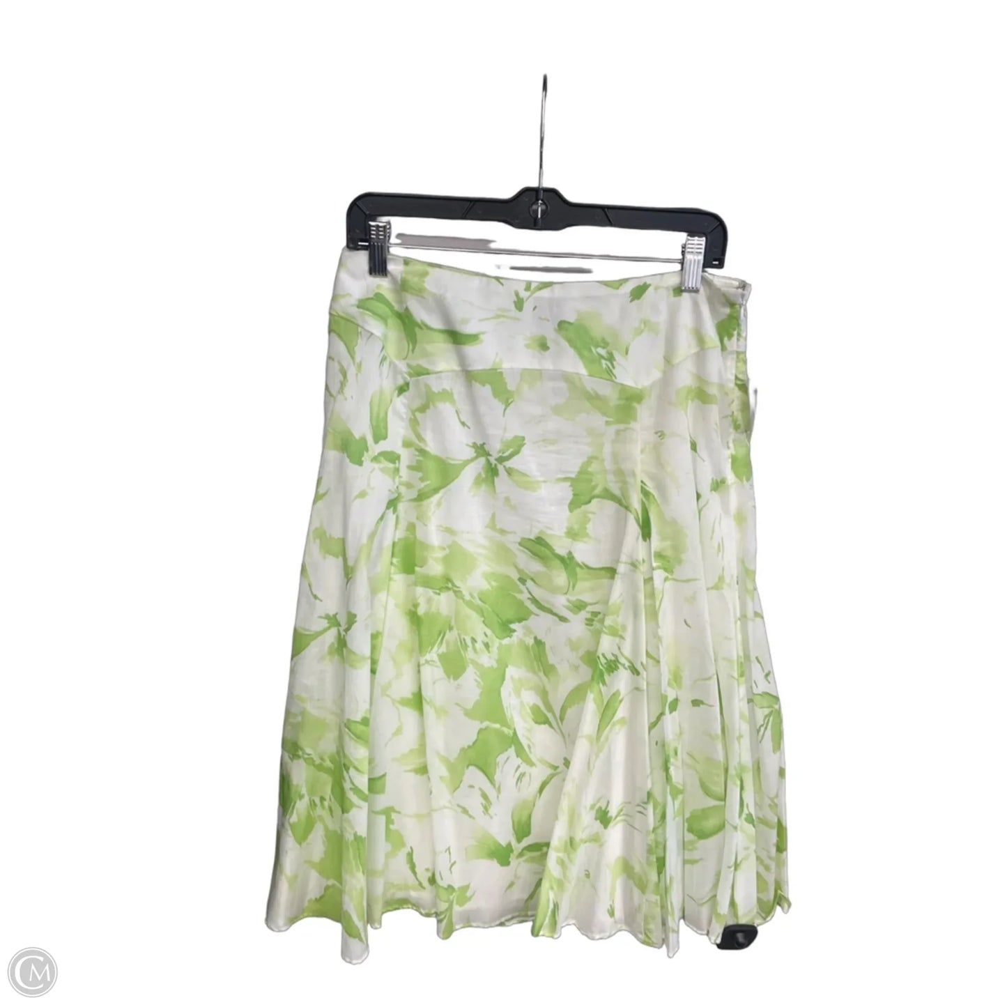 Skirt Maxi By Jones New York In Green & White, Size: 8