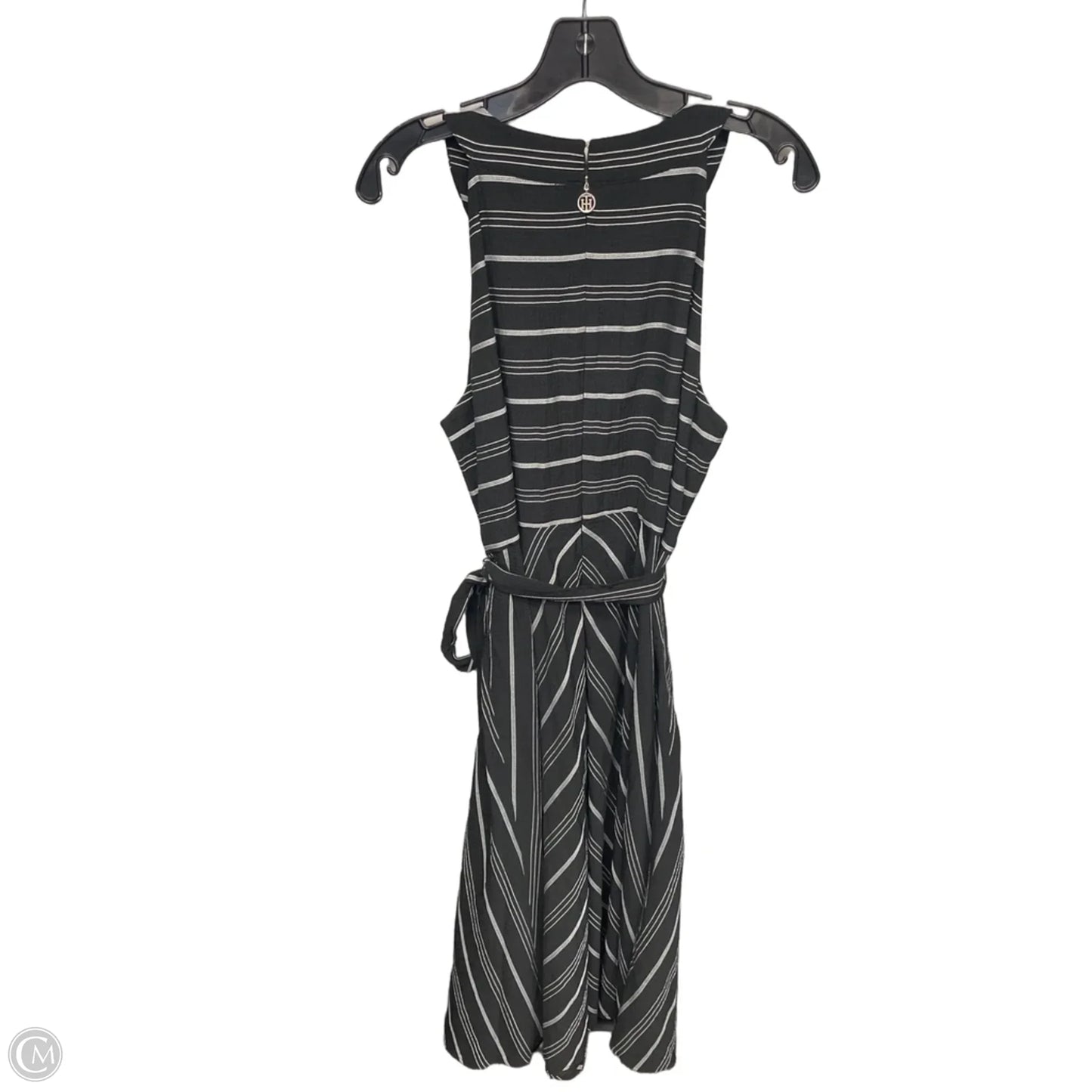 Dress Casual Maxi By Tommy Hilfiger In Black & White, Size: 12