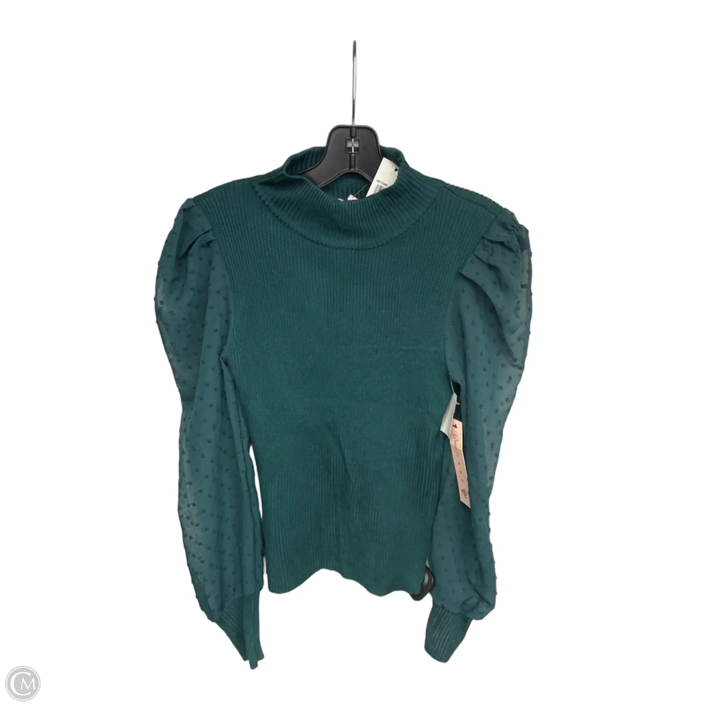 Top Long Sleeve By Clothes Mentor In Green, Size: M