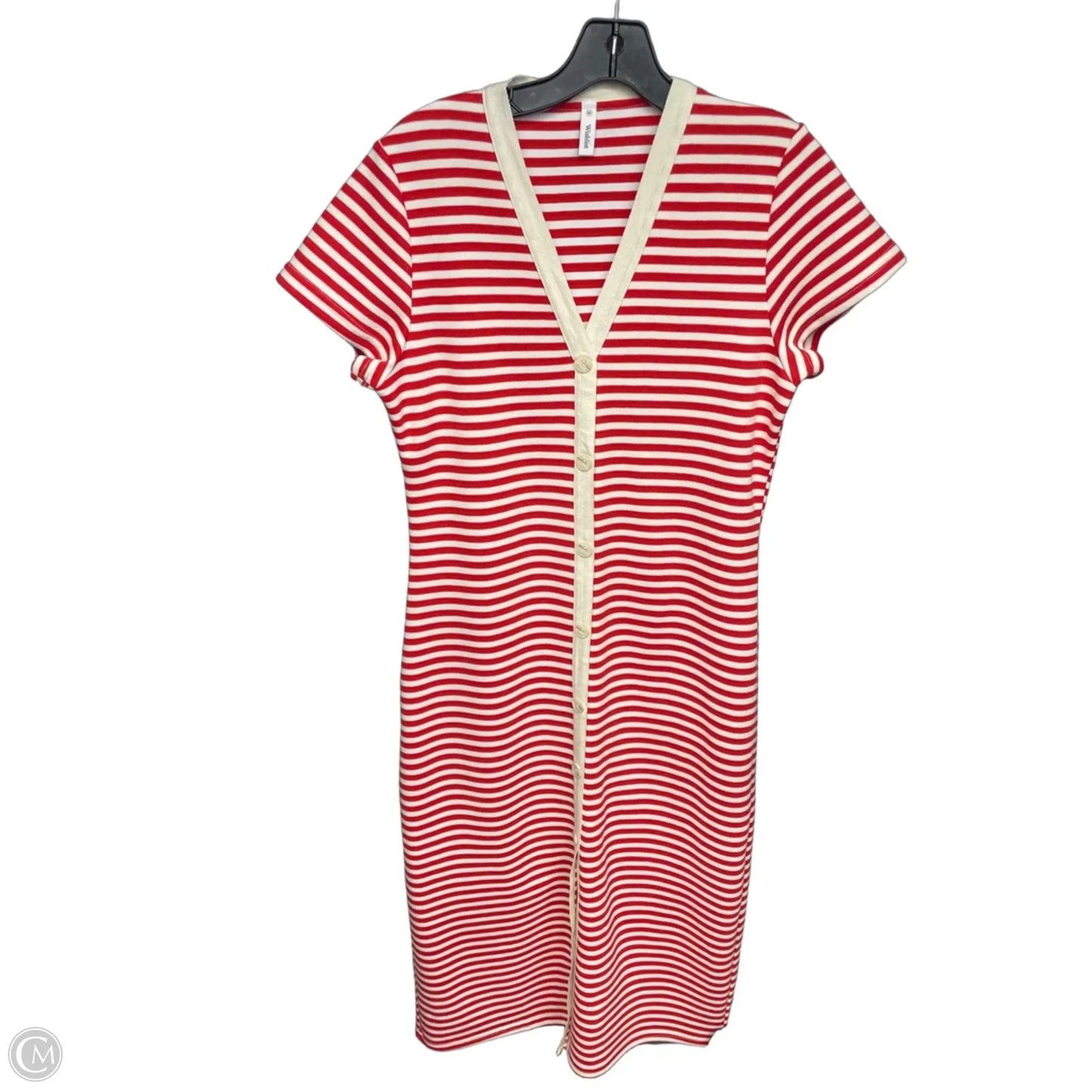 Dress Casual Maxi By Wishlist In Red & White, Size: M