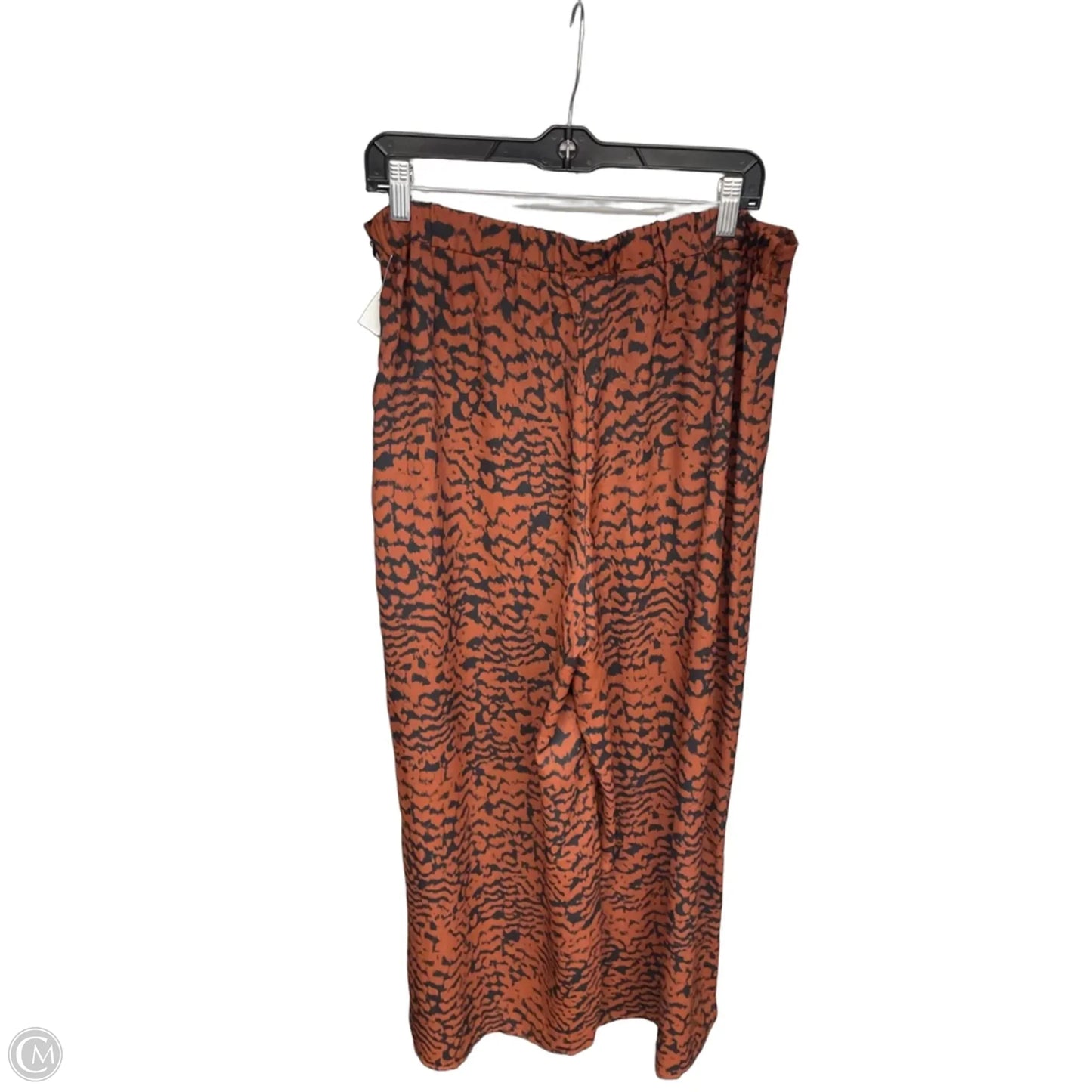 Pants Wide Leg By Halogen In Black & Brown, Size: L