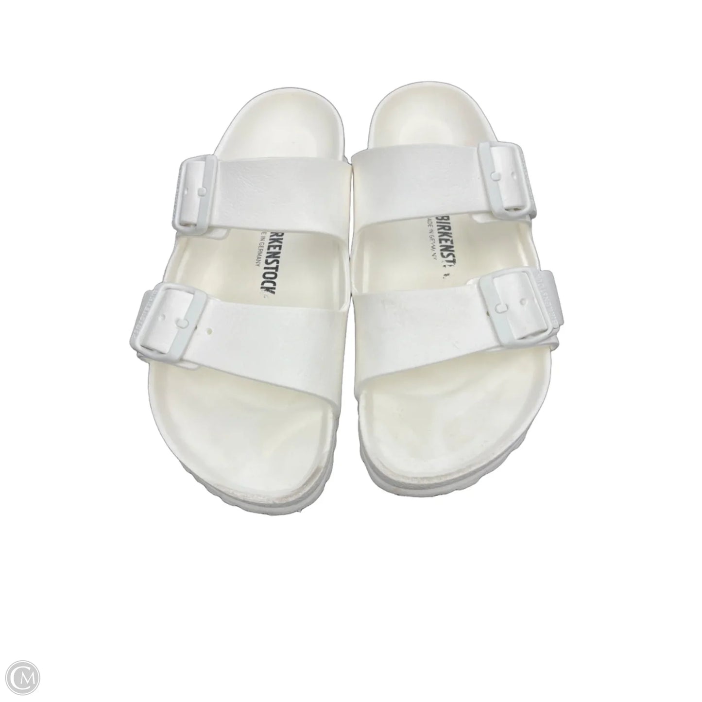 Sandals Flats By Birkenstock In White, Size: 7