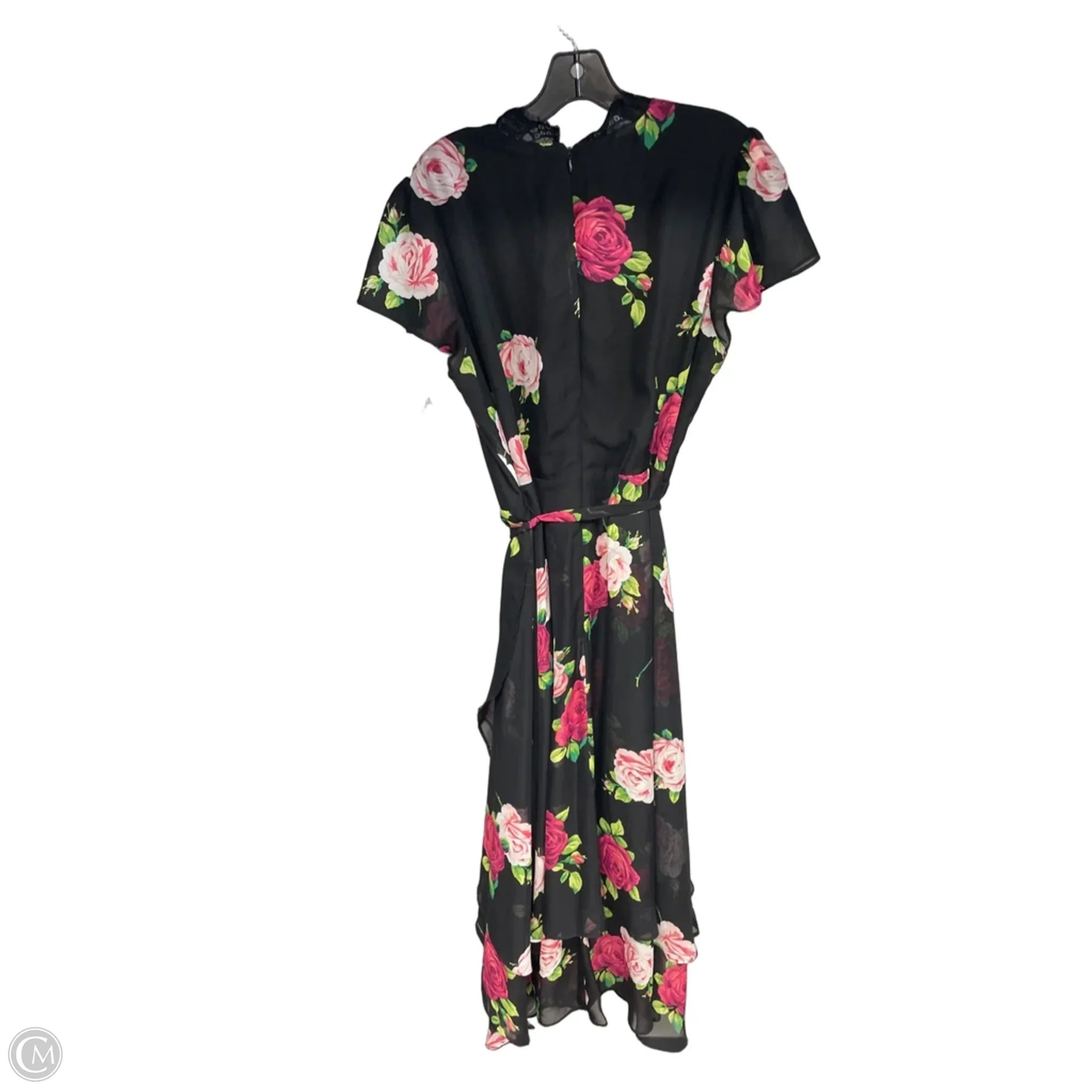 Dress Party Midi By Betsey Johnson In Black & Pink, Size: 16