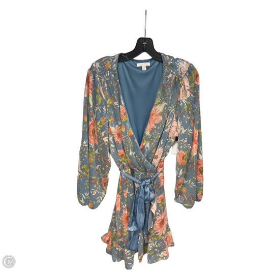 Dress Party Midi By Lc Lauren Conrad In Blue & Pink, Size: Xxl