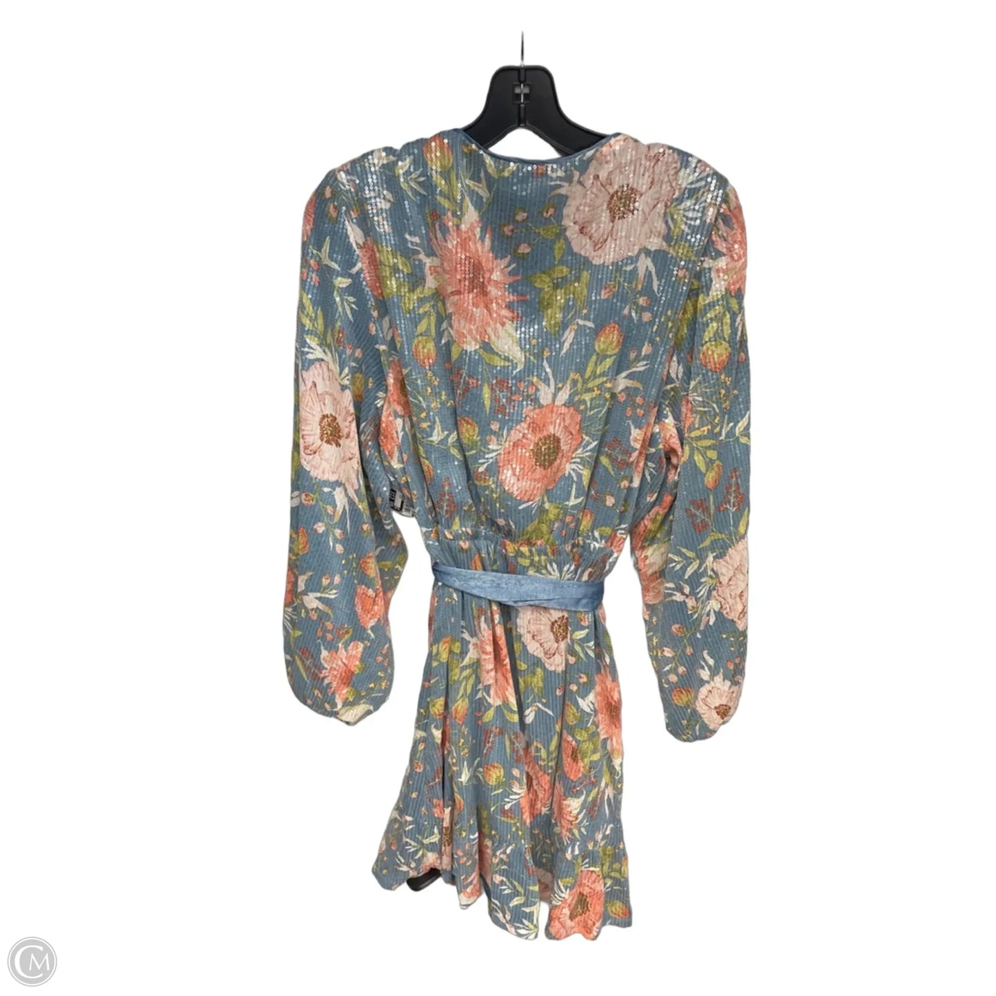 Dress Party Midi By Lc Lauren Conrad In Blue & Pink, Size: Xxl