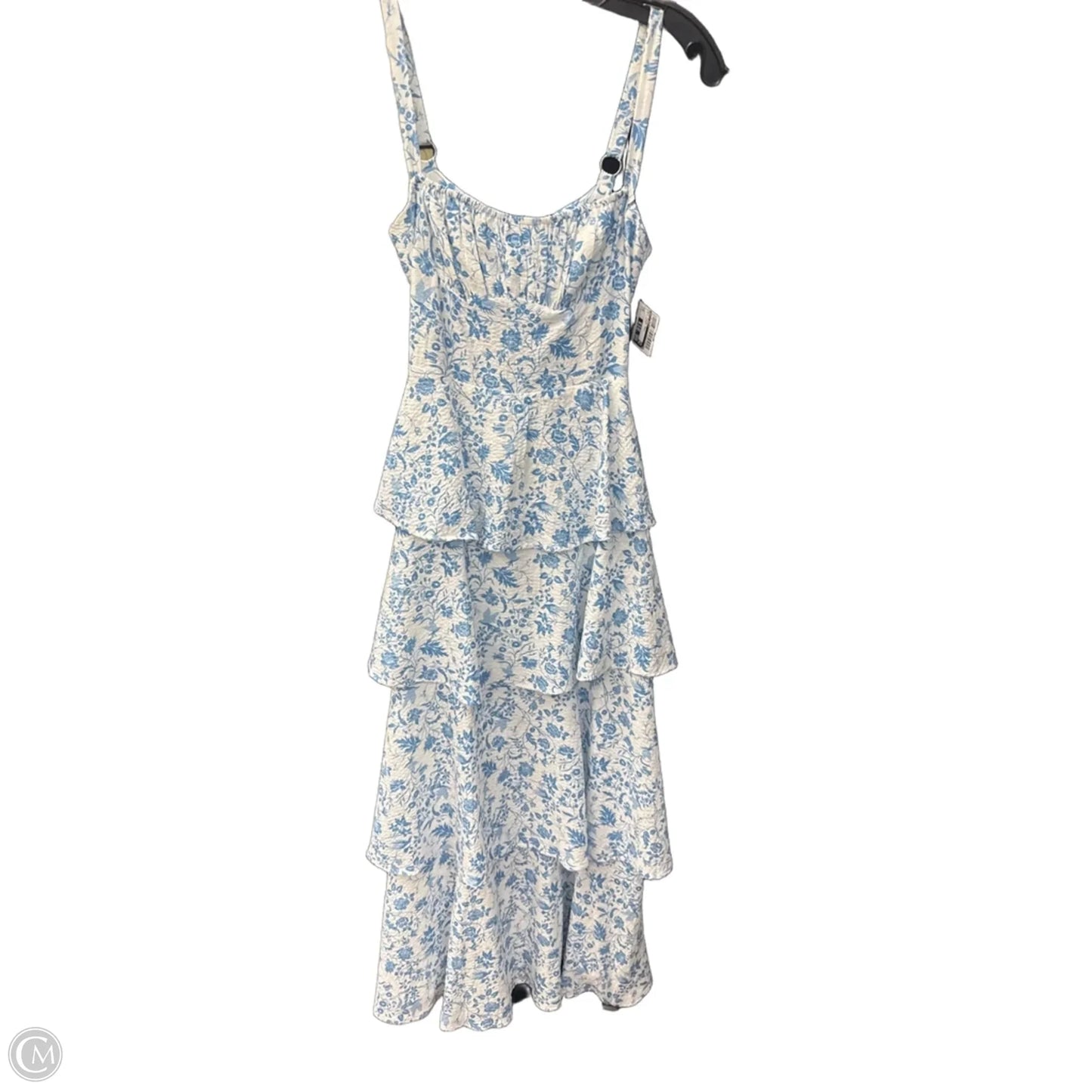 Dress Casual Maxi By Hello Molly In Blue & White, Size: S