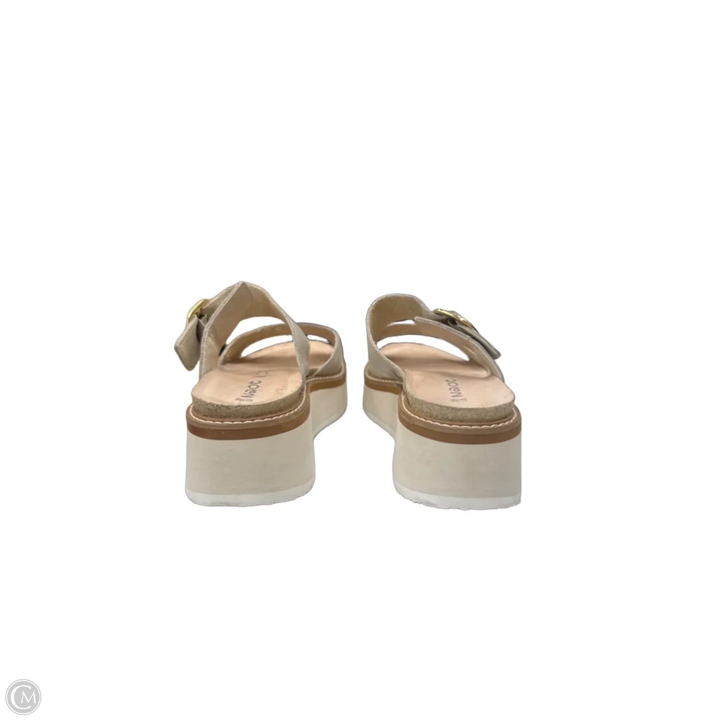 Sandals Heels Wedge By Naot In Beige, Size: 8
