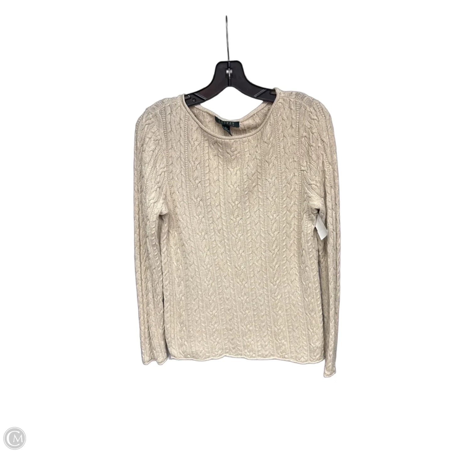 Sweater By Lauren By Ralph Lauren In Beige, Size: Xl