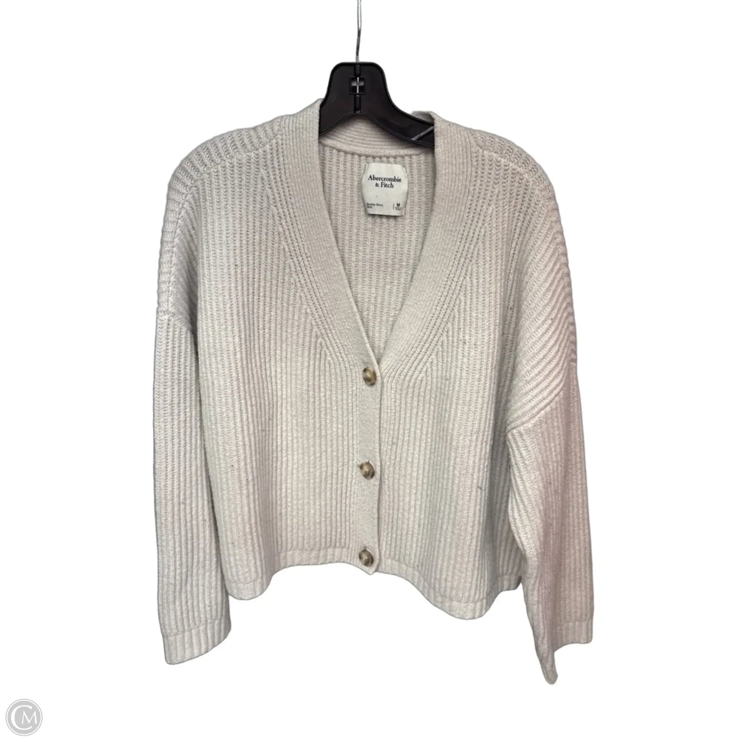 Sweater Cardigan By Abercrombie And Fitch In Grey, Size: M