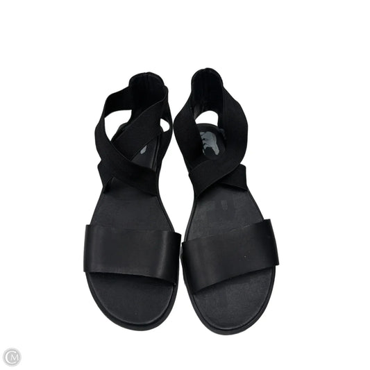 Sandals Flats By Sorel In Black, Size: 9