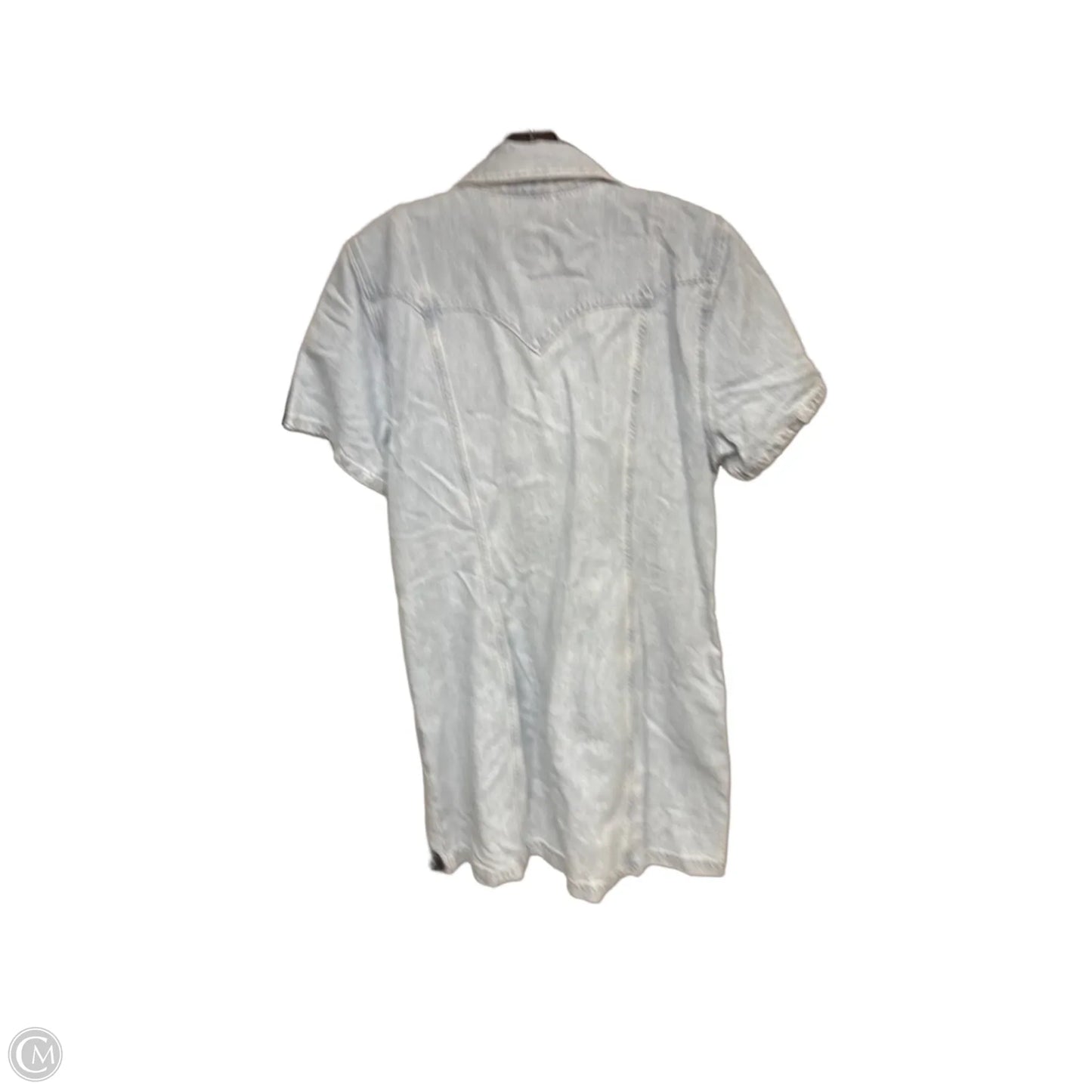 Dress Casual Midi By Cma In Blue Denim, Size: L