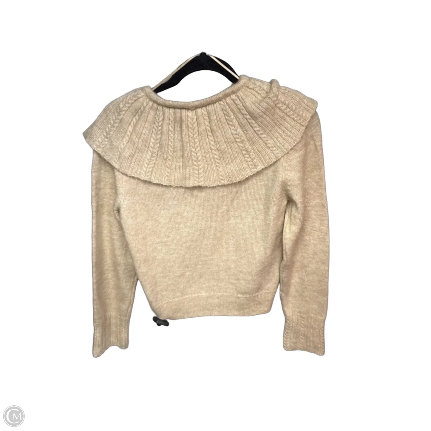 Sweater Cardigan By Mng In Beige, Size: S