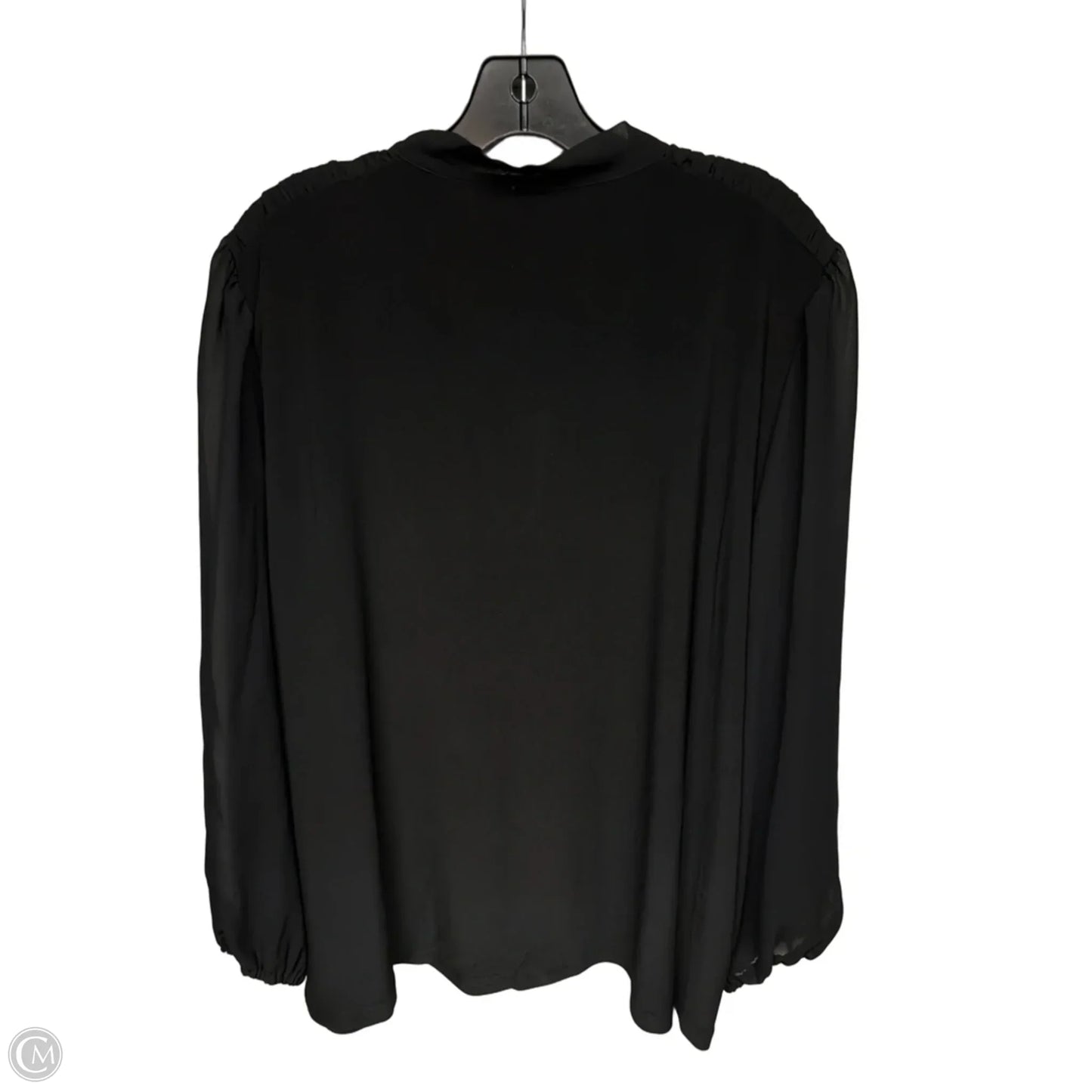 Top Long Sleeve By Anne Klein In Black, Size: 2x