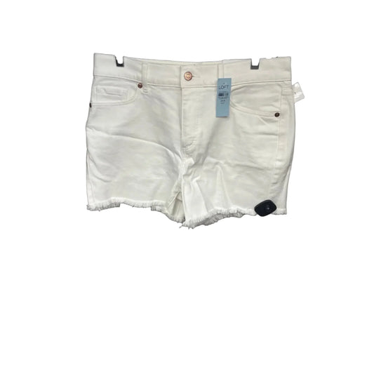 Shorts By Loft In White Denim, Size: 8p