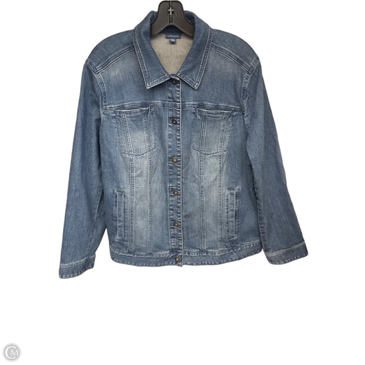 Jacket Denim By J. Jill In Blue Denim, Size: 1x