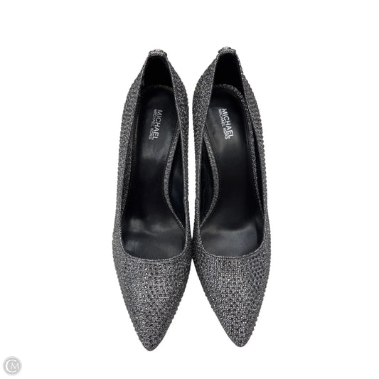 Shoes Heels Stiletto By Michael By Michael Kors In Silver, Size: 9