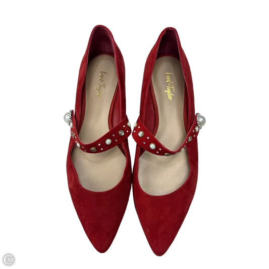 Shoes Flats By Lord And Taylor In Red & White, Size: 9