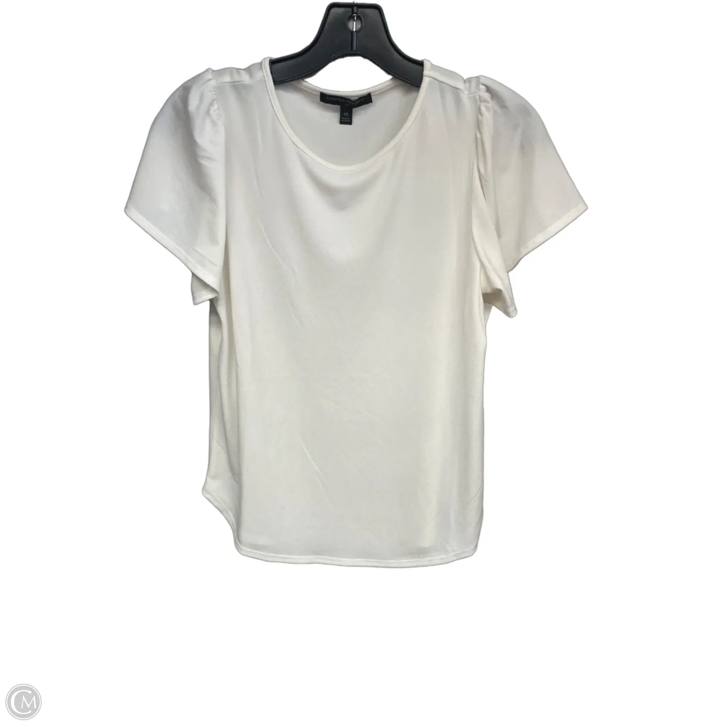Top Short Sleeve By Banana Republic In White, Size: Xs