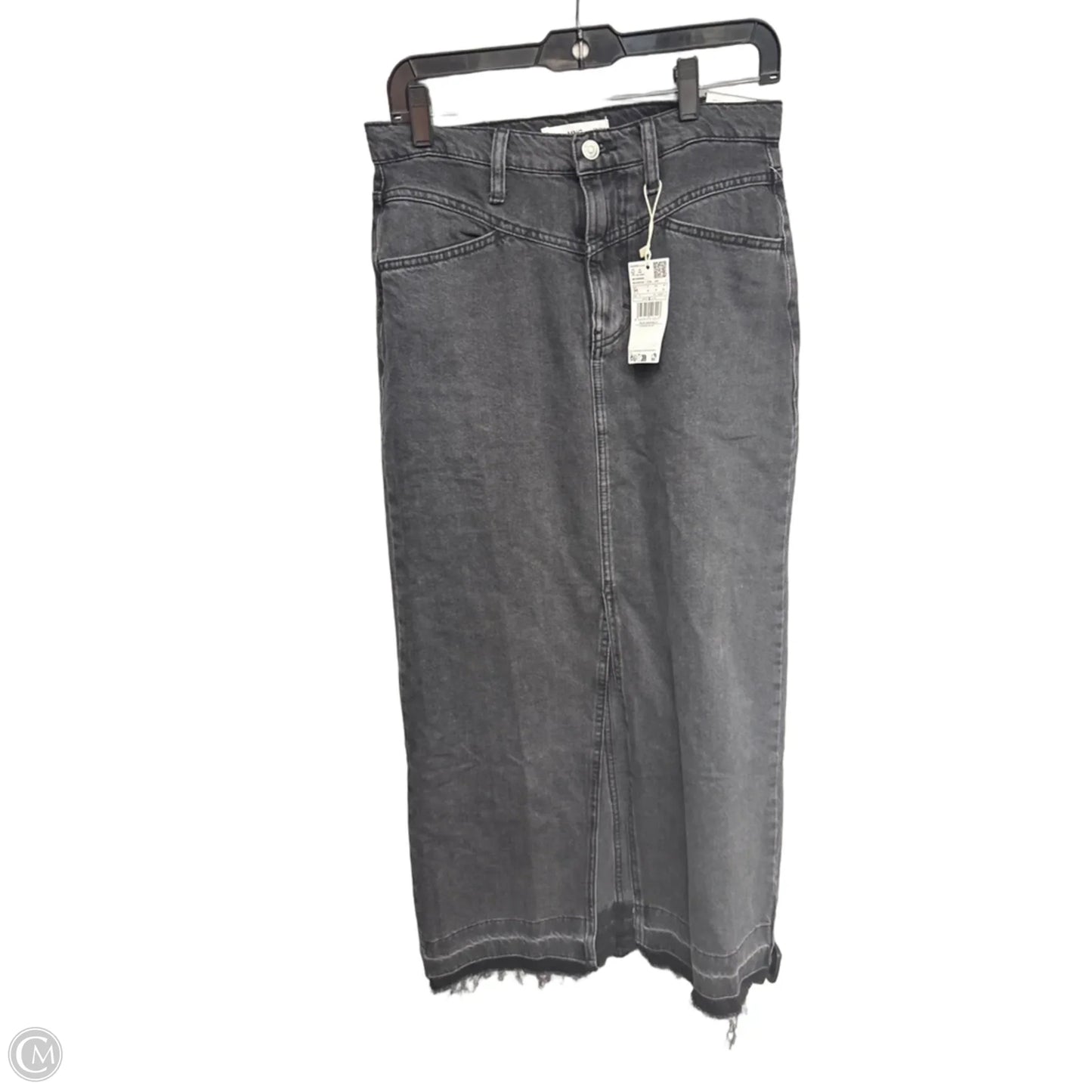 Skirt Maxi By Mng In Grey Denim, Size: M