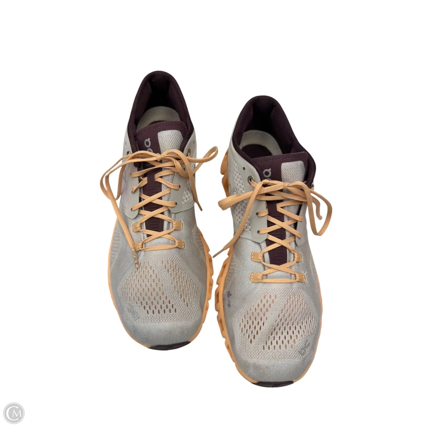 Shoes Athletic By On In Grey & Orange, Size: 10