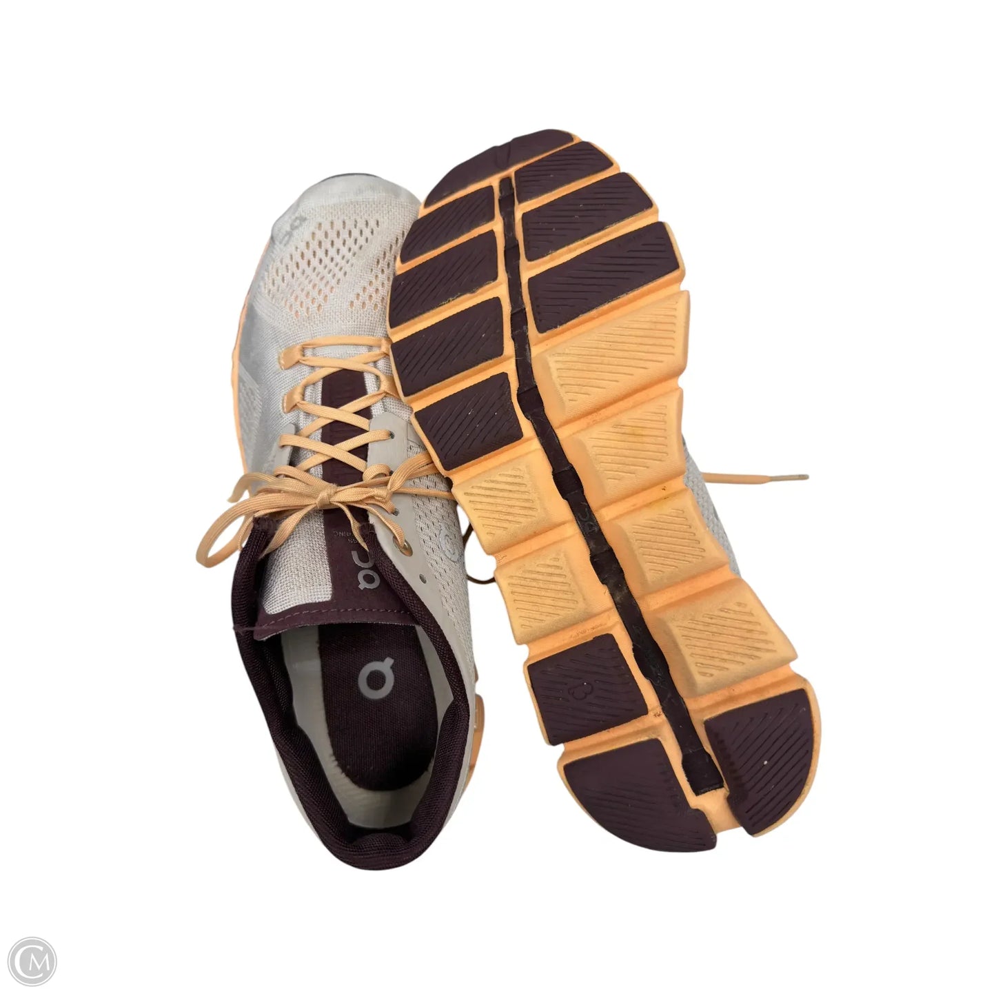 Shoes Athletic By On In Grey & Orange, Size: 10