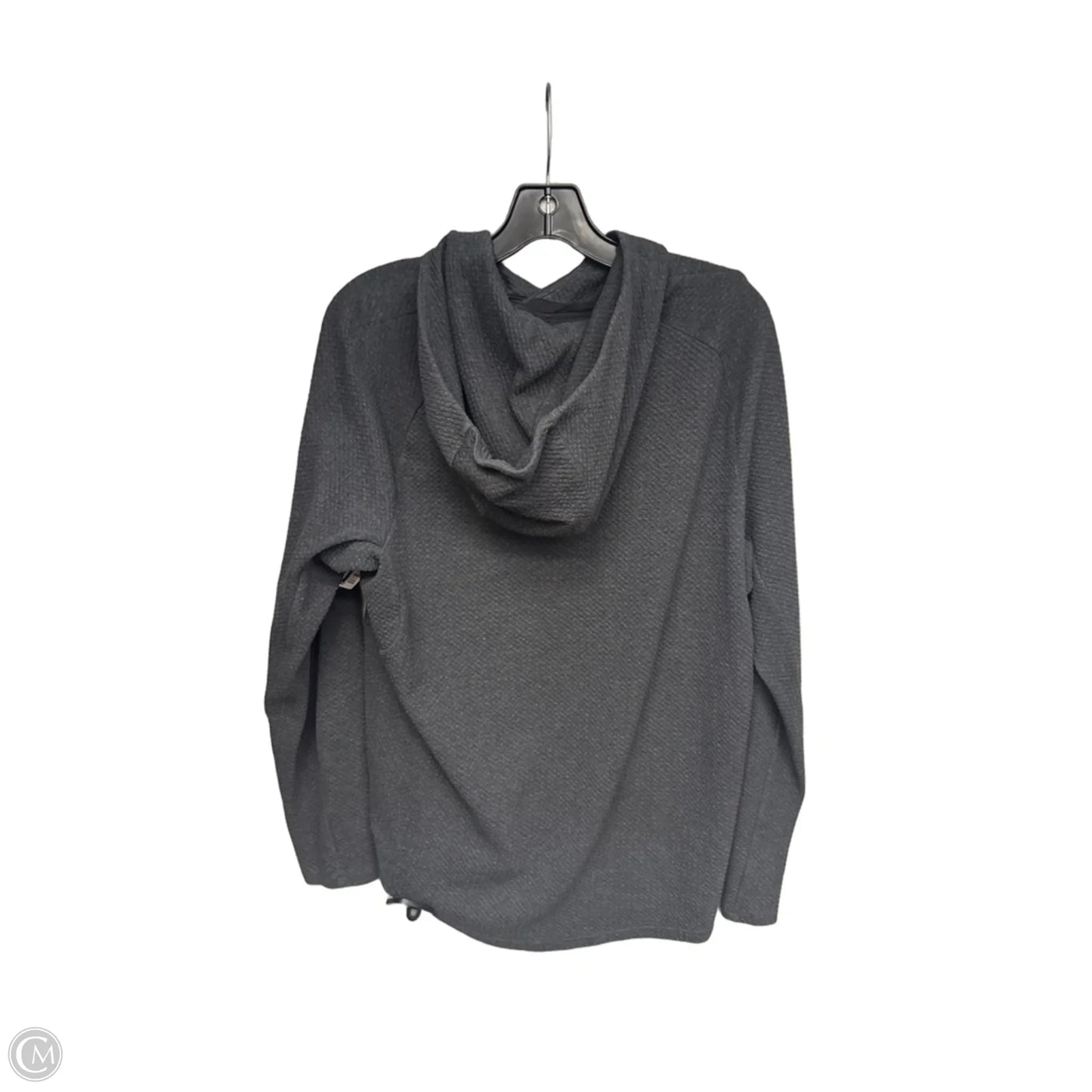 Athletic Sweatshirt Hoodie By Lululemon In Grey, Size: M