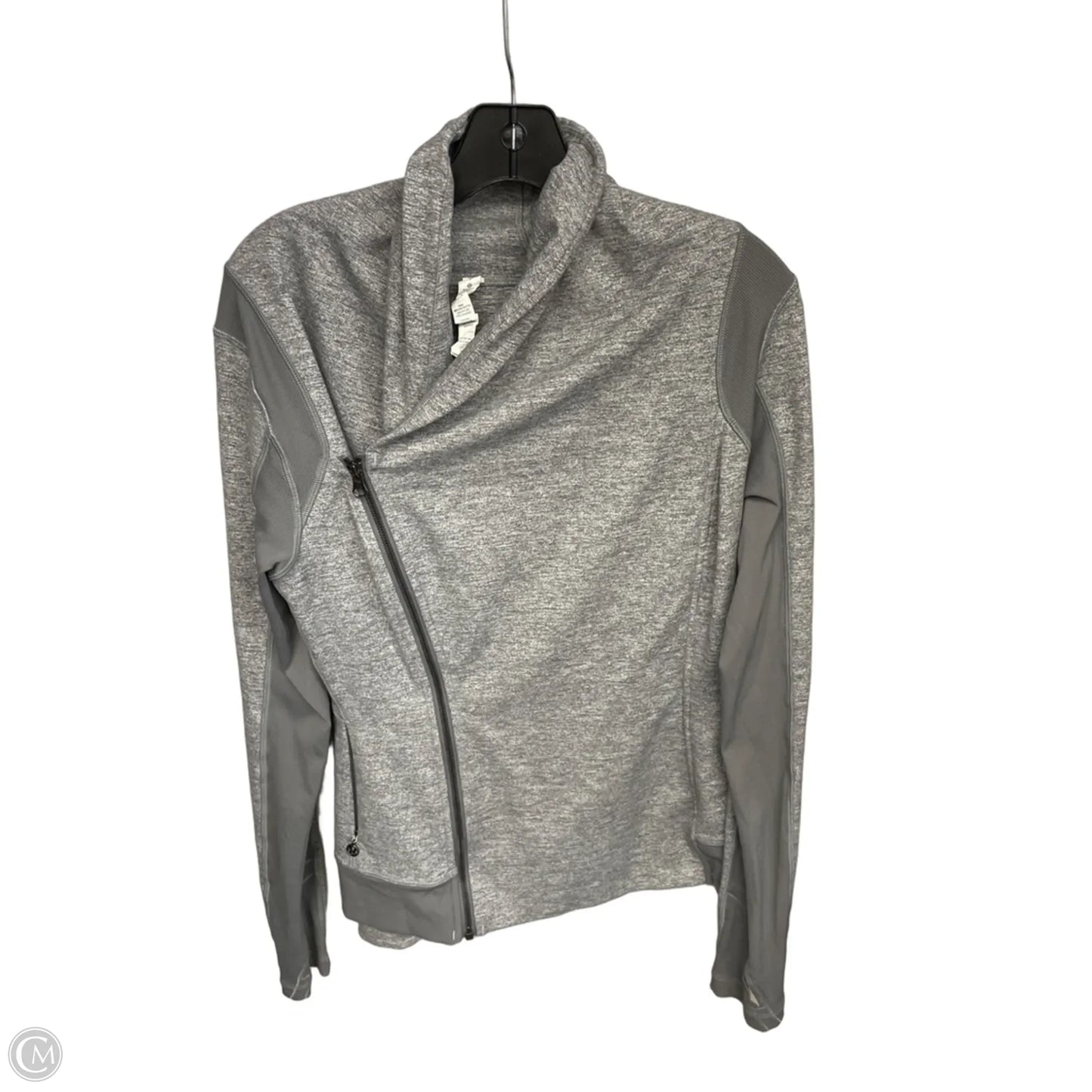 Athletic Jacket By Lululemon In Grey, Size: 10