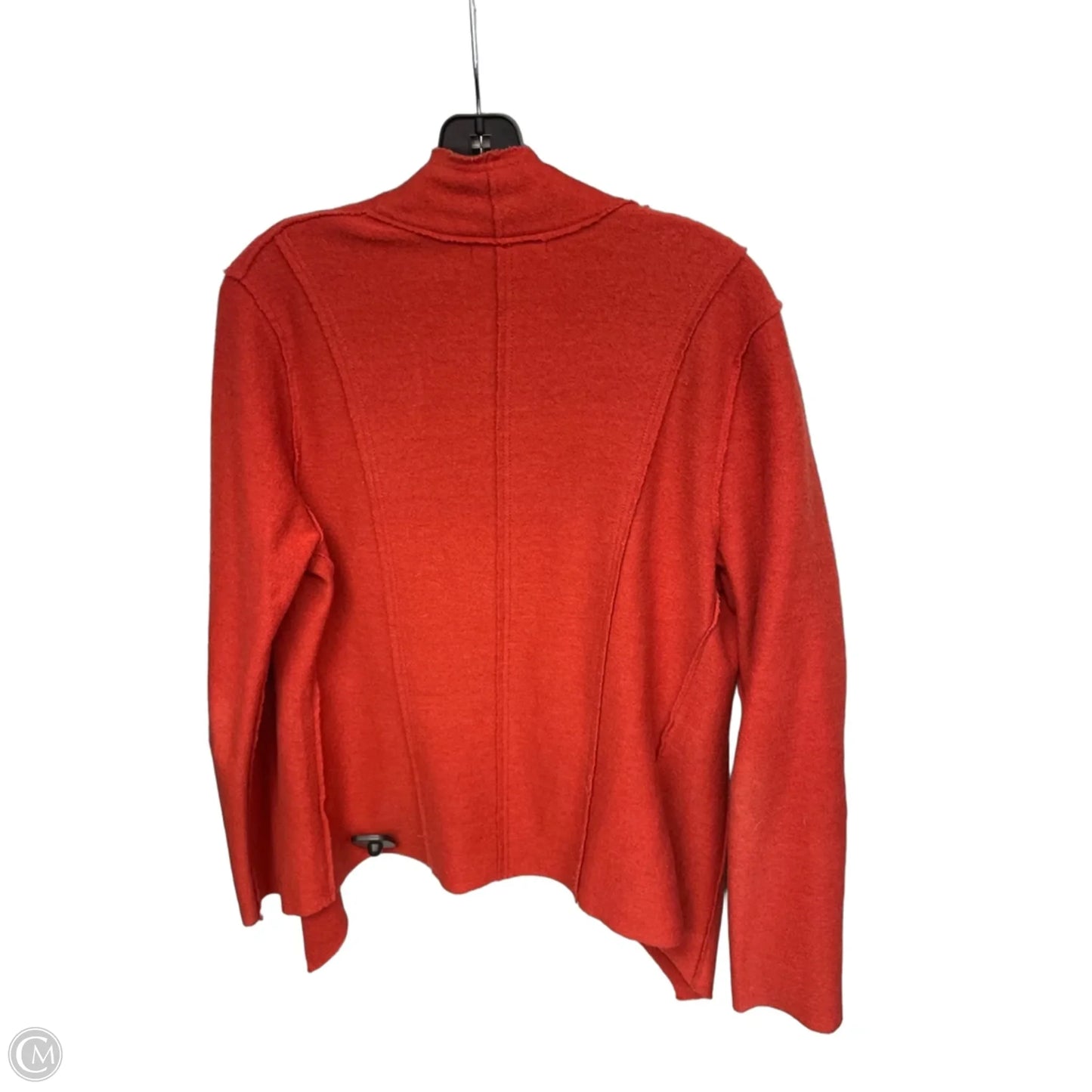 Sweater Cardigan By Susan Bristol In Orange, Size: M