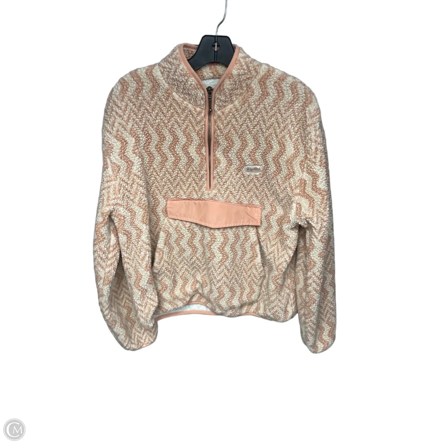 Jacket Faux Fur & Sherpa By Rip Curl In Orange, Size: S
