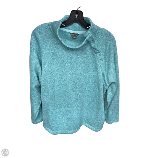 Jacket Fleece By Eddie Bauer In Aqua, Size: 2x